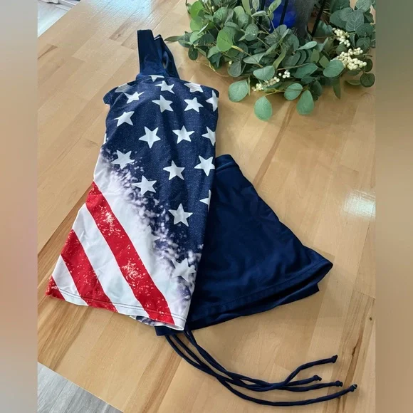 Patriotic Star and Stripe Tankini Set - Picture 5 of 5